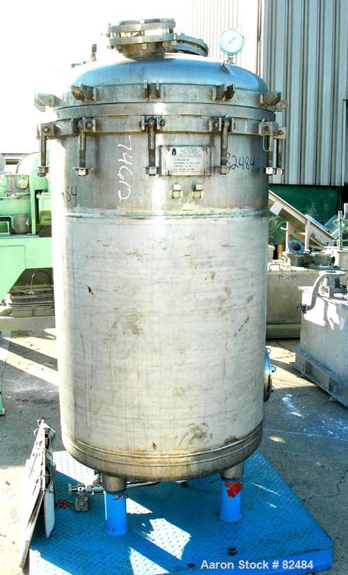 USED: Ideal Welders Ltd Nutsche type filter, approx 1.5 square meter, 316 stainless steel. 36" diameter x 54" straight side. Dish bolt-on top, dish bottom. Internal rated 14.7 psi at 120 deg F. Bolt-...