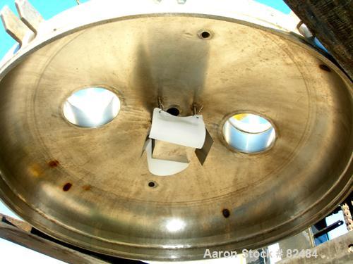 USED: Ideal Welders Ltd Nutsche type filter, approx 1.5 square meter, 316 stainless steel. 36" diameter x 54" straight side. Dish bolt-on top, dish bottom. Internal rated 14.7 psi at 120 deg F. Bolt-...