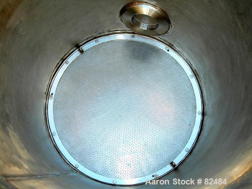 USED: Ideal Welders Ltd Nutsche type filter, approx 1.5 square meter, 316 stainless steel. 36" diameter x 54" straight side. Dish bolt-on top, dish bottom. Internal rated 14.7 psi at 120 deg F. Bolt-...