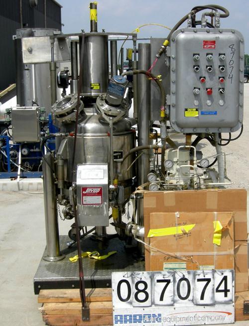 Used- Stainless Steel Jaygo Agitated Pressure Filter Dryer, Model APF-100