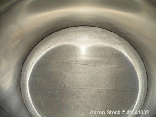 Used Lee Industries Nutsche Type Filter, approximate .06 square meter, model GF06, stainless steel. Approximately 22" diameter x 11-1/2" deep, bolt on flat top and bottom. Internal rated 45 psi at 29...
