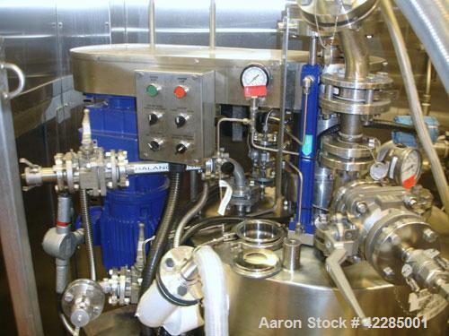 Used PSL/Powder Systems LTD Nutsche Filter Dryer, 0.3 square meter, Hastelloy C22. Internal rated 90 psi and full vacuum at 329 deg F, jacket rated 100 psi and full vacuum at 329 deg F. Telescoping 2...