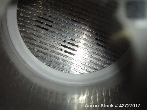 Used Steri Technologies Pressure Nutsche Filter, .099 Square Meter, Hastelloy C276. 14" Diameter x 16" straight side, flat bolt on top, removable dish bottom, rated 100 psi and full vacuum at 300 F i...
