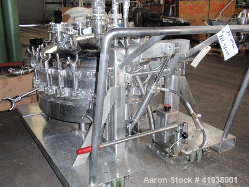 Used Northland Stainless Pressure Nutsche Filter, 0.6 square meter, Hastelloy C-276. 36" diameter x 6" straight side, bolt on removable top, dish bottom. Internal rated 150 psi and full vacuum at 350...