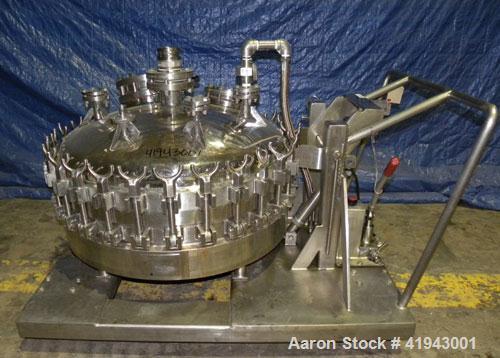 Used Northland Stainless Pressure Nutsche Filter, 0.6 square meter, Hastelloy C276. 36" diameter x 8" straight side, bolt on removable top, dish bottom. Internal rated FV/150 psi at 350 deg F and -20...