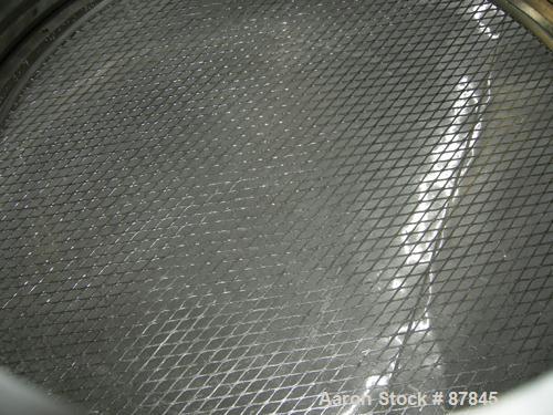 USED: Northland Stainless portable pressure Nutsche type filter, approximately 1.5 square meter, 316L stainless steel. Approximately 60" diameter x 24" straight side. Dish bolt on top, dish bottom. I...