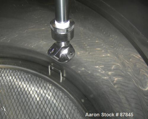 USED: Northland Stainless portable pressure Nutsche type filter, approximately 1.5 square meter, 316L stainless steel. Approximately 60" diameter x 24" straight side. Dish bolt on top, dish bottom. I...