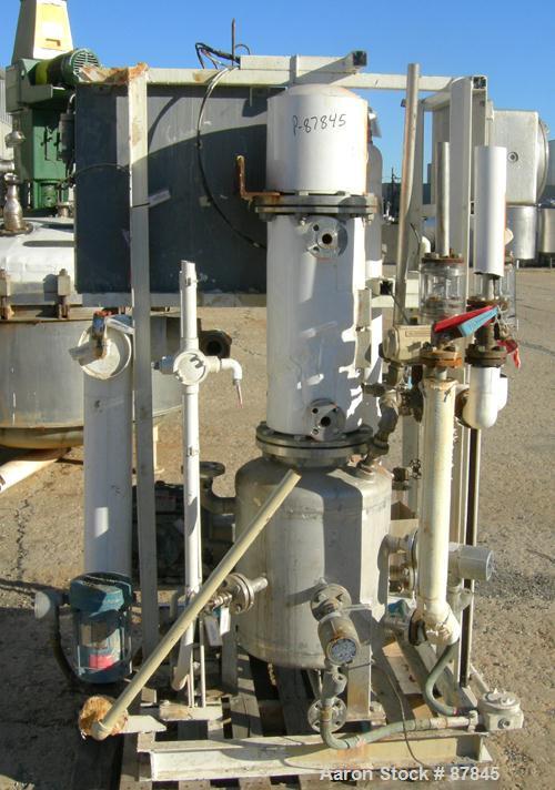 USED: Northland Stainless portable pressure Nutsche type filter, approximately 1.5 square meter, 316L stainless steel. Approximately 60" diameter x 24" straight side. Dish bolt on top, dish bottom. I...