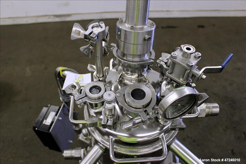 Used Pope Scientific Nutsche Filter, 18.9 liter, 316L Stainless Steel