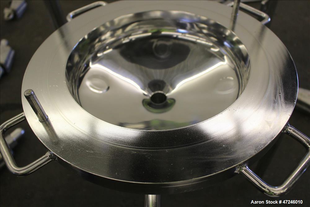Used Pope Scientific Nutsche Filter, 18.9 liter, 316L Stainless Steel