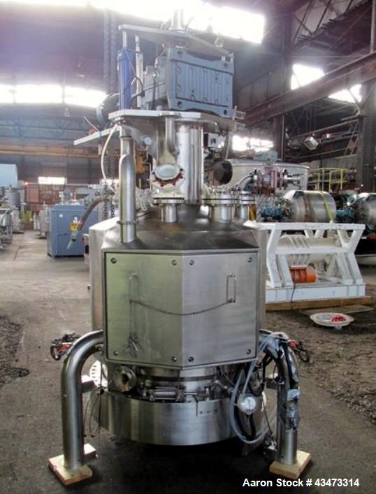 Used Powder Systems Filter Dryer, 1 Square Meter, Hastelloy C22 product contact surfaces. 316L Stainless steel non contact surfaces. Internal rated 60 psi & Full Vacuum at 329 degrees F, jacket rated...
