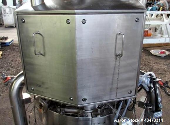Used Powder Systems Filter Dryer, 1 Square Meter, Hastelloy C22 product contact surfaces. 316L Stainless steel non contact surfaces. Internal rated 60 psi & Full Vacuum at 329 degrees F, jacket rated...