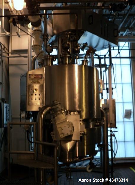 Used Powder Systems Filter Dryer, 1 Square Meter, Hastelloy C22 product contact surfaces. 316L Stainless steel non contact surfaces. Internal rated 60 psi & Full Vacuum at 329 degrees F, jacket rated...
