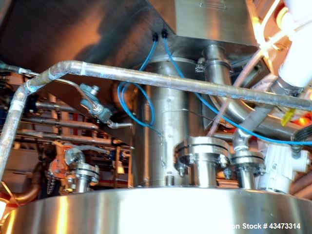 Used Powder Systems Filter Dryer, 1 Square Meter, Hastelloy C22 product contact surfaces. 316L Stainless steel non contact surfaces. Internal rated 60 psi & Full Vacuum at 329 degrees F, jacket rated...