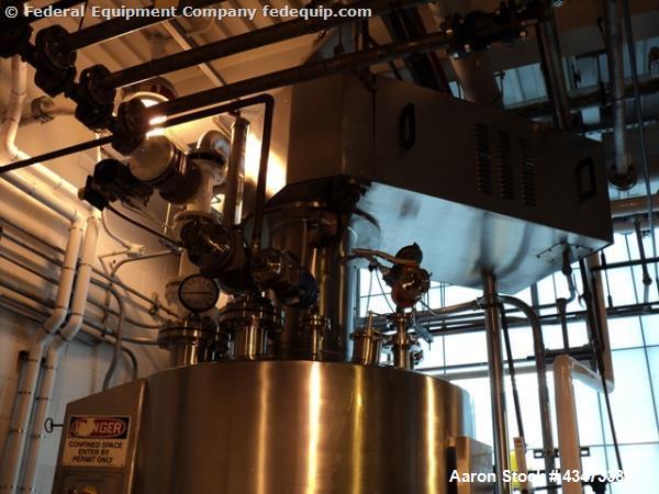 Used Powder Systems filter dryer, 0.3 sq. meters, Hastelloy C22 construction.
