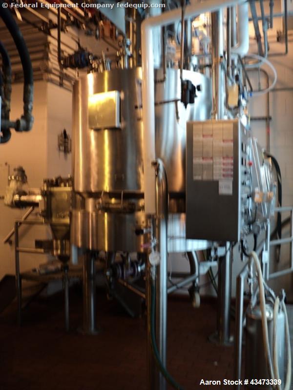 Used Powder Systems filter dryer, 0.3 sq. meters, Hastelloy C22 construction.