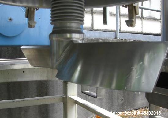 Used Rosenmund Model RSD-0.4-964-98 Hastelloy C22 Nutsche Filter Dryer. Unit has welded dished top and clamped flat bottom mobile filter plate. Internal rated 420 litre capacity, 6 bar/full vacuum de...