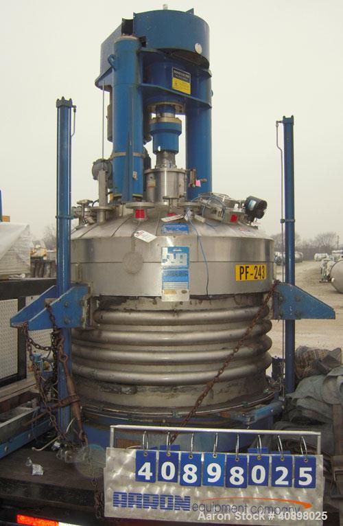 Used Rosenmund 1.6 Square Meter Agitated Nutsche Filter Dryer, Model RSD 1.6-662-92. 316L stainless steel construction, 960 liter capacity, rated 50 psi and full vacuum at 350 deg F internal, jackete...