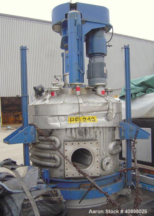 Used Rosenmund 1.6 Square Meter Agitated Nutsche Filter Dryer, Model RSD 1.6-662-92. 316L stainless steel construction, 960 liter capacity, rated 50 psi and full vacuum at 350 deg F internal, jackete...