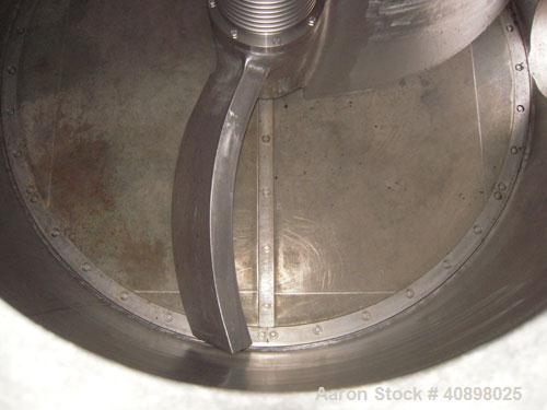 Used Rosenmund 1.6 Square Meter Agitated Nutsche Filter Dryer, Model RSD 1.6-662-92. 316L stainless steel construction, 960 liter capacity, rated 50 psi and full vacuum at 350 deg F internal, jackete...