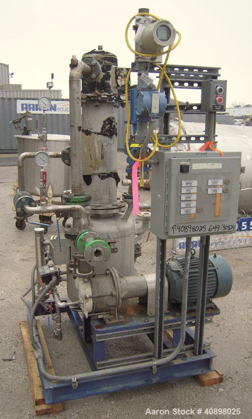 Used Rosenmund 1.6 Square Meter Agitated Nutsche Filter Dryer, Model RSD 1.6-662-92. 316L stainless steel construction, 960 liter capacity, rated 50 psi and full vacuum at 350 deg F internal, jackete...