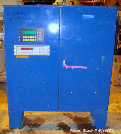 Used Rosenmund 1.6 Square Meter Agitated Nutsche Filter Dryer, Model RSD 1.6-662-92. 316L stainless steel construction, 960 liter capacity, rated 50 psi and full vacuum at 350 deg F internal, jackete...