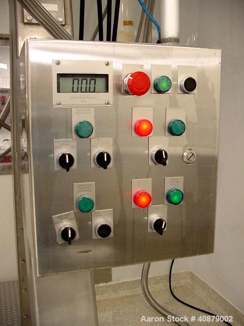Used Rosenmund Filter Dryer, (0.2) Square Meter, 316L Stainless Steel. 19.625" diameter x 24" straight side. Dished top, flat removable jacketed bottom with filter plate. Internal rated 90/FV at 350 ...