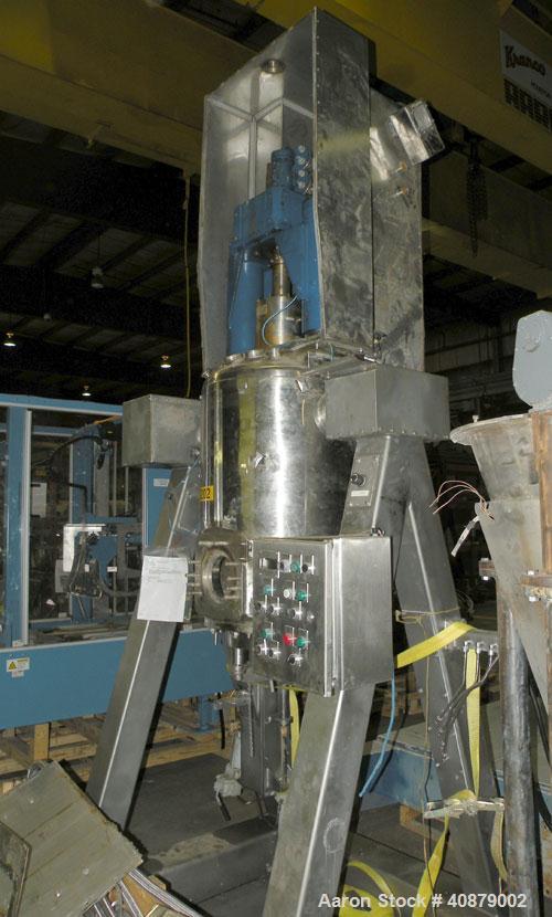 Used Rosenmund Filter Dryer, (0.2) Square Meter, 316L Stainless Steel. 19.625" diameter x 24" straight side. Dished top, flat removable jacketed bottom with filter plate. Internal rated 90/FV at 350 ...