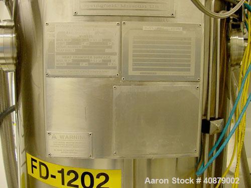 Used Rosenmund Filter Dryer, (0.2) Square Meter, 316L Stainless Steel. 19.625" diameter x 24" straight side. Dished top, flat removable jacketed bottom with filter plate. Internal rated 90/FV at 350 ...