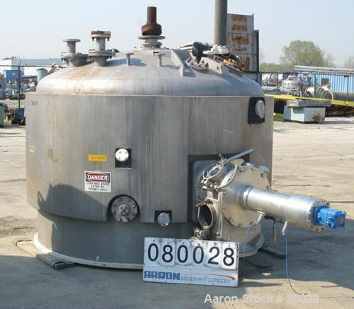 Used Rosenmund Filter Dryer, 4 Square Meter, Model Side Discharge, 316L Stainless Steel Product Contact Areas. Vessel 95" diameter x 42" straight side, dished top, flat bottom. Internal rated 50 psi ...