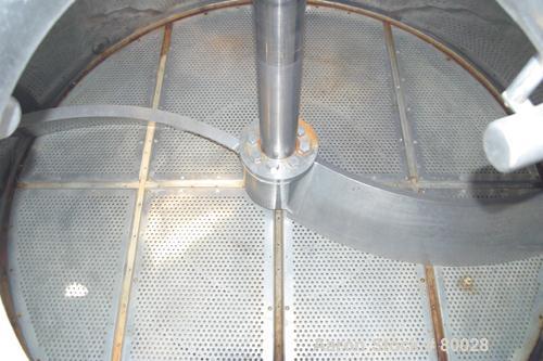 Used Rosenmund Filter Dryer, 4 Square Meter, Model Side Discharge, 316L Stainless Steel Product Contact Areas. Vessel 95" diameter x 42" straight side, dished top, flat bottom. Internal rated 50 psi ...