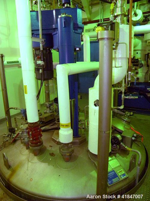 Used Rosenmund Filter Dryer, 4 Square Meter, Model 4M2 Side Discharge, 316L Stainless Steel. Approximately 94" diameter x 42" straight side. Dished top, flat removable bottom with filter plate. Inter...