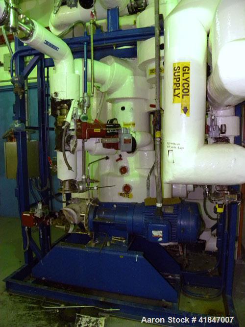 Used Rosenmund Filter Dryer, 4 Square Meter, Model 4M2 Side Discharge, 316L Stainless Steel. Approximately 94" diameter x 42" straight side. Dished top, flat removable bottom with filter plate. Inter...