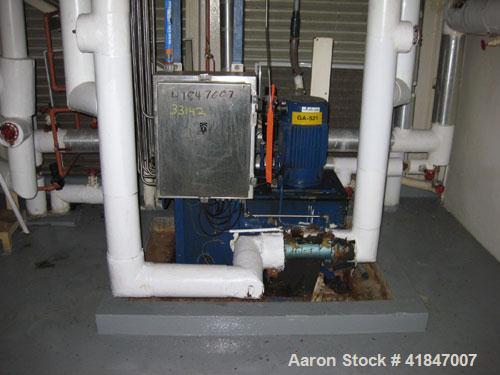 Used Rosenmund Filter Dryer, 4 Square Meter, Model 4M2 Side Discharge, 316L Stainless Steel. Approximately 94" diameter x 42" straight side. Dished top, flat removable bottom with filter plate. Inter...