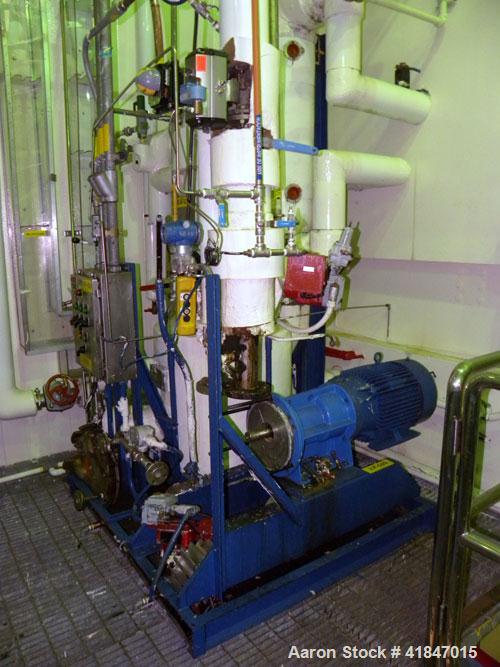Used Rosenmund Filter Dryer, 4 Square Meter, Model 4MS Side Discharge, 316L Stainless Steel. Approximately 96" diameter x 36" straight side. Dished top, flat removable bottom with filter plate. Inter...