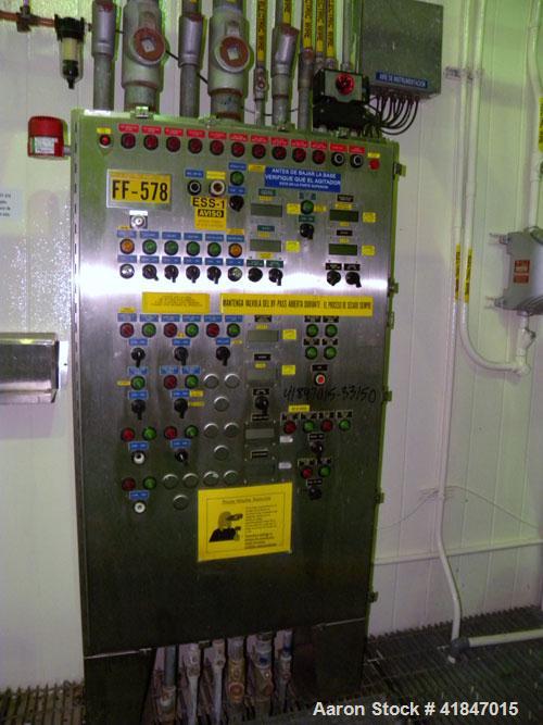 Used Rosenmund Filter Dryer, 4 Square Meter, Model 4MS Side Discharge, 316L Stainless Steel. Approximately 96" diameter x 36" straight side. Dished top, flat removable bottom with filter plate. Inter...