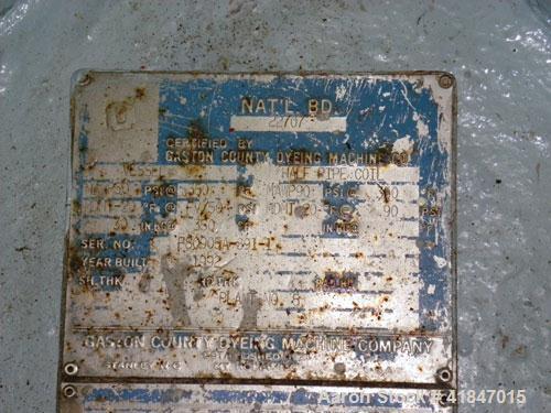 Used Rosenmund Filter Dryer, 4 Square Meter, Model 4MS Side Discharge, 316L Stainless Steel. Approximately 96" diameter x 36" straight side. Dished top, flat removable bottom with filter plate. Inter...
