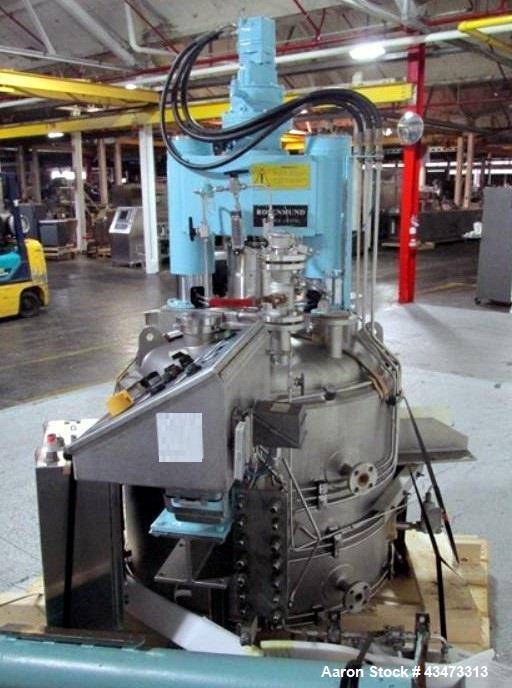 Used Rosenmund Filter Dryer, 0.6 Square Meter, 316L Stainless Steel. Internal rated 50 psi & Full Vacuum at 350 degrees F, 304 stainless steel jacket rated 90 psi & Full Vacuum at 350 degrees F. Side...