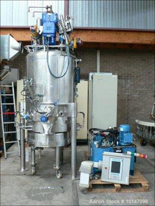 Used Rosenmund Guedu Nutsche Filter/Dryer, Model GRF-750 D, Hastelloy C22 (2.4602), polished inside, filter surface 0.75 M2, capacity 237.8 gallons (900 litre), working pressure vacuum/43.5 PSI (3 ba...