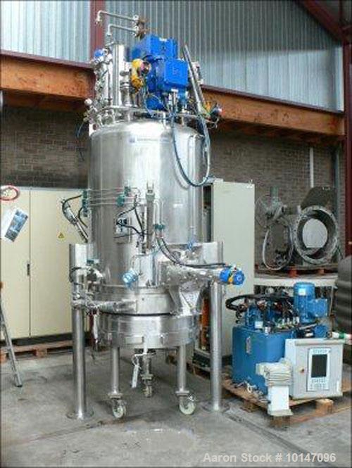 Used Rosenmund Guedu Nutsche Filter/Dryer, Model GRF-750 D, Hastelloy C22 (2.4602), polished inside, filter surface 0.75 M2, capacity 237.8 gallons (900 litre), working pressure vacuum/43.5 PSI (3 ba...