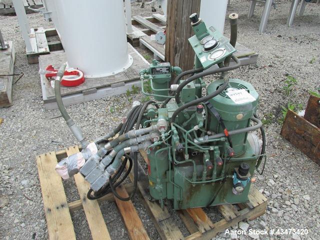 Used Rosenmund Nutsche Filter, 1 Square Meter, Model RSD-1-359-85, 316L Stainless Steel. 46" dia x 26" straight side. Internal rated 50 psi at 302 degrees F. 7.5/5 hp Two speed agitator, 460 volt XP ...