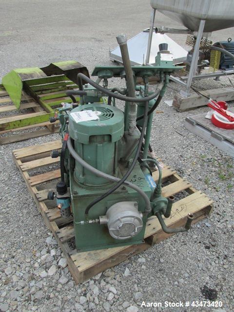 Used Rosenmund Nutsche Filter, 1 Square Meter, Model RSD-1-359-85, 316L Stainless Steel. 46" dia x 26" straight side. Internal rated 50 psi at 302 degrees F. 7.5/5 hp Two speed agitator, 460 volt XP ...
