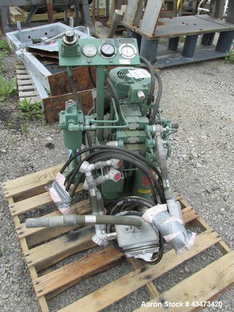 Used Rosenmund Nutsche Filter, 1 Square Meter, Model RSD-1-359-85, 316L Stainless Steel. 46" dia x 26" straight side. Internal rated 50 psi at 302 degrees F. 7.5/5 hp Two speed agitator, 460 volt XP ...