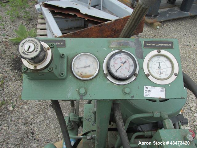 Used Rosenmund Nutsche Filter, 1 Square Meter, Model RSD-1-359-85, 316L Stainless Steel. 46" dia x 26" straight side. Internal rated 50 psi at 302 degrees F. 7.5/5 hp Two speed agitator, 460 volt XP ...