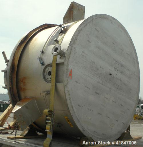 Used Rosenmund Filter Dryer, 4 Square Meter, Model RSD4-1116-00.101.0486, Type GRF 4000L, 316L Stainless Steel. Approximately 96'' diameter x 42'' straight side. Dished top, flat bottom with filter p...