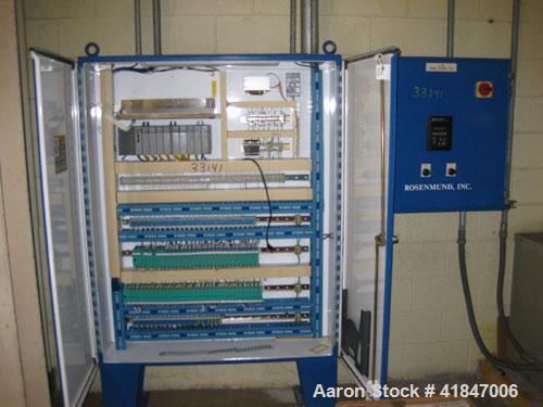 Used Rosenmund Filter Dryer, 4 Square Meter, Model RSD4-1116-00.101.0486, Type GRF 4000L, 316L Stainless Steel. Approximately 96'' diameter x 42'' straight side. Dished top, flat bottom with filter p...