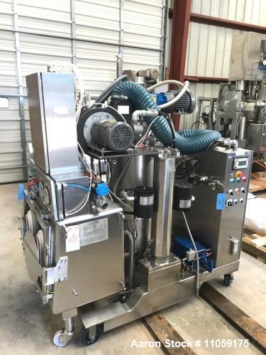 Used- Rosenmund RoLab 0.1 Sq.M. Nutsche Filter Dryer, Agitated. Material is ALLOY 22. Internal and jacket rated 90/FV @ 302 ...