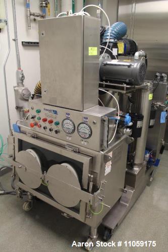 Used- Rosenmund RoLab 0.1 Sq.M. Nutsche Filter Dryer, Agitated. Material is ALLOY 22. Internal and jacket rated 90/FV @ 302 ...