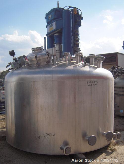 Used Rosenmund Filter Dryer, 6 square meter, Hastelloy C22. 109 3/4" diameter x 36" deep, dished top, flat bottom. Internal rated 100/FV at 302 deg F, jacket rated 100/FV at 302 deg F. (3) blade agit...