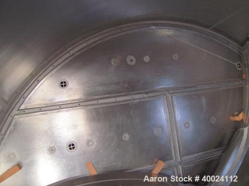 Used Rosenmund Filter Dryer, 6 square meter, Hastelloy C22. 109 3/4" diameter x 36" deep, dished top, flat bottom. Internal rated 100/FV at 302 deg F, jacket rated 100/FV at 302 deg F. (3) blade agit...